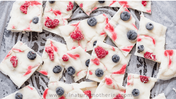 Frozen Baby Led Weaning Yogurt Bark Recipe