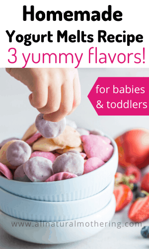 homemade yogurt melt recipe for babies and toddlers