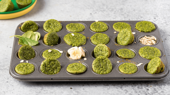 easy blender spinach muffins for toddlers