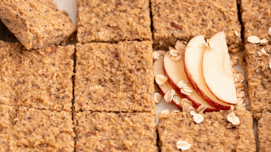 toddler apple oat bars