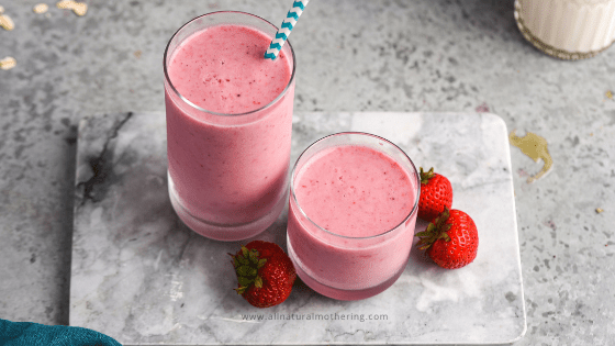 Yummy Strawberry Smoothie For Babies and Toddlers