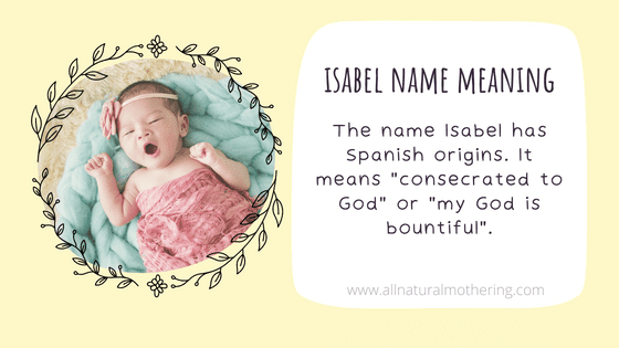 Isabel meaning and origin