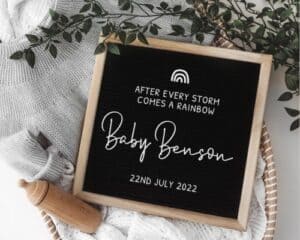 announcement for after miscarriage ideas to personalize