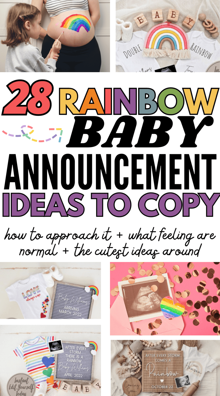 Pregnancy Announcement After Miscarriage for Your Rainbow Baby