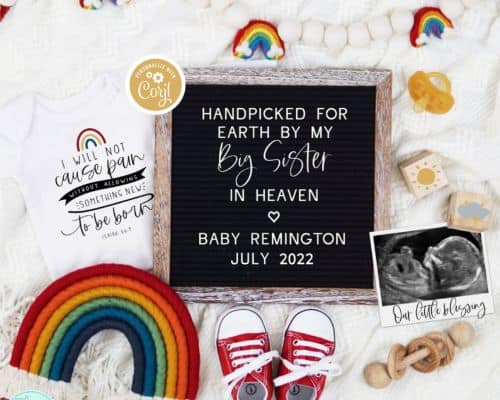 Rainbow Baby Announcement: Pregnancy Announcement After Miscarriage