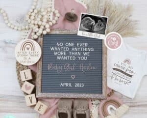 rainbow pregnancy announcement ideas