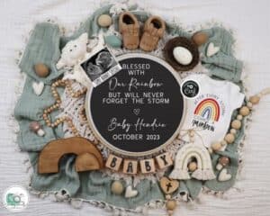 rainbow pregnancy announcement ideas