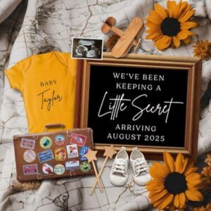 travel pregnancy announcements for summer