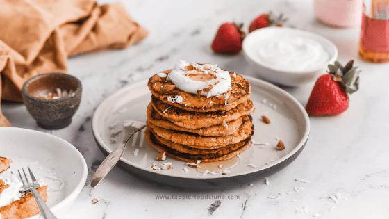 Blender Carrot Pancakes for Toddlers