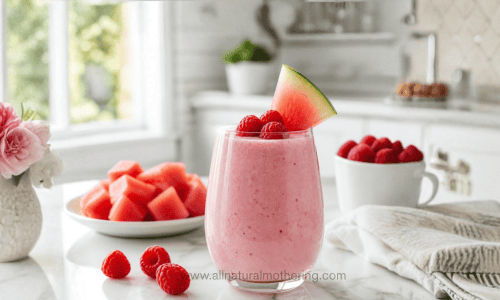 watermelon raspberry smoothie